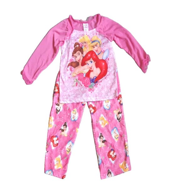 Disney Girls PRINCESS 2PC Pajamas Set Belle Snow White Cinderella Pajama… - Picture 3 of 8